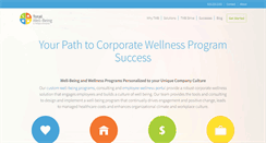 Desktop Screenshot of employeetotalwellbeing.com